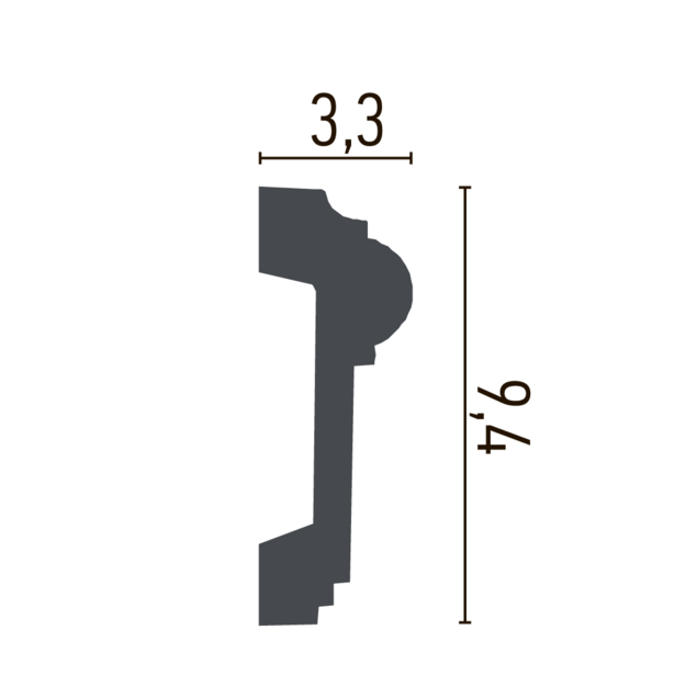 Sieninis dekoras CR844 (2.00 m)