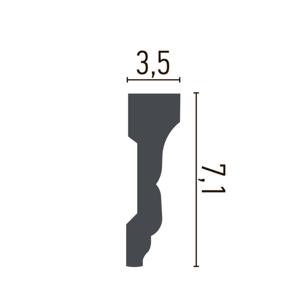 Sieninis dekoras CR911 (2.00 m)