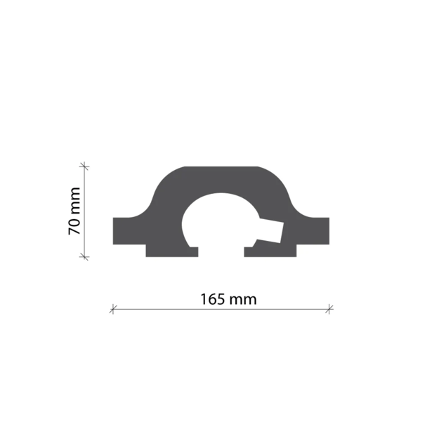 LED profilis KD120 (1.15 m)