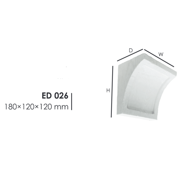 Console Modern ED026 classic white 12х12
