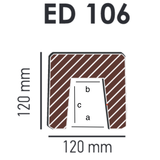 Beam Modern ED106 (3 m) classic light 12х12