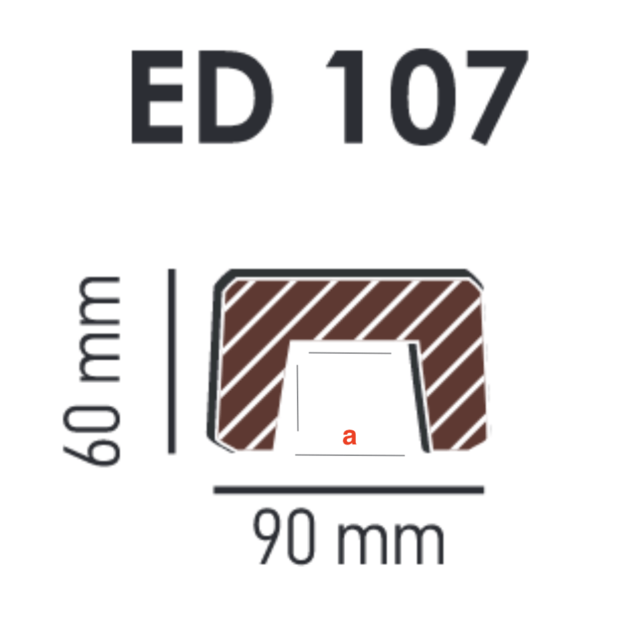 Beam Modern ED107 (4 m) classic dark 6х9