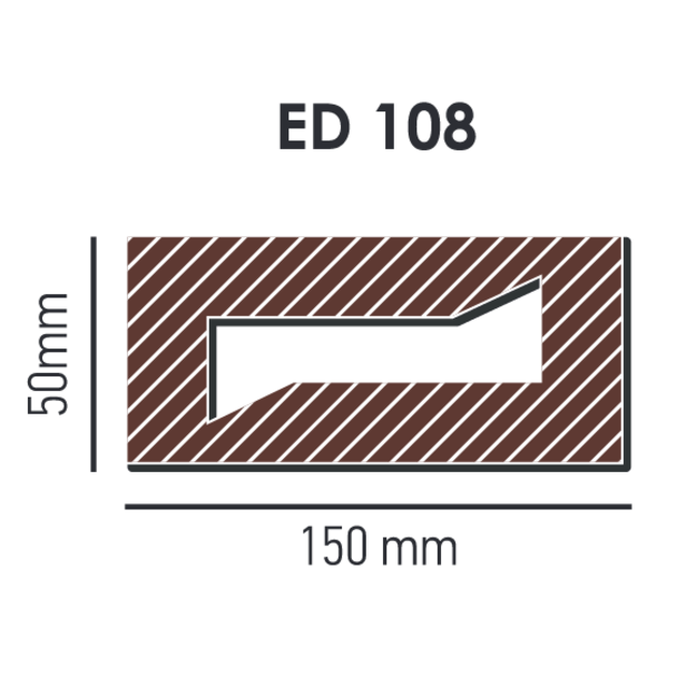 Beam Modern ED108 (2 m) classic dark 5х15