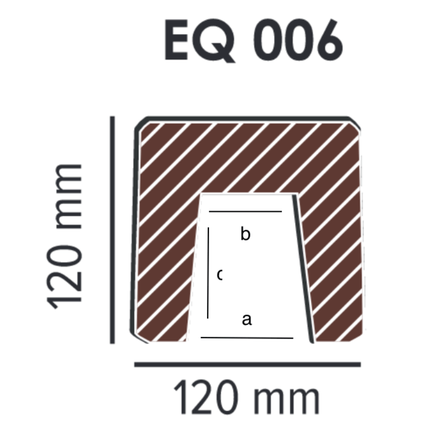 Beam Rustic EQ006 (2 m) classic dark 12х12