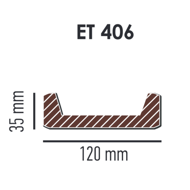 Panel Modern ET406 (2 m) classic light 12х3,5