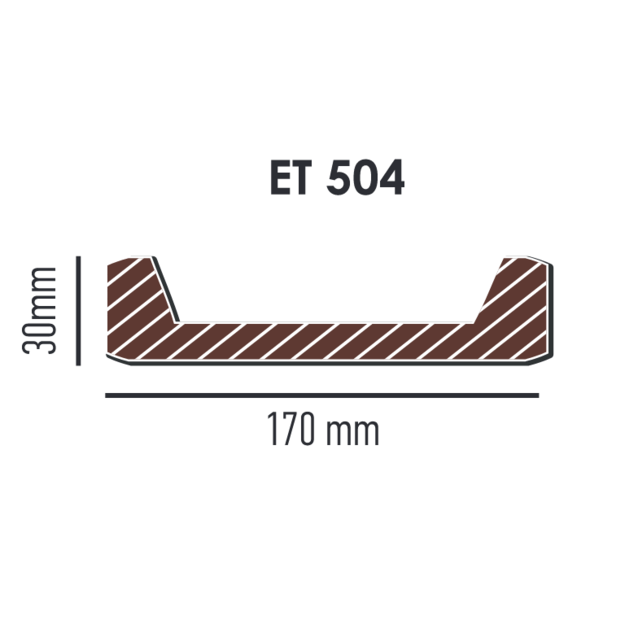 Panel Modern ET504 (2 m) classic light 17х3