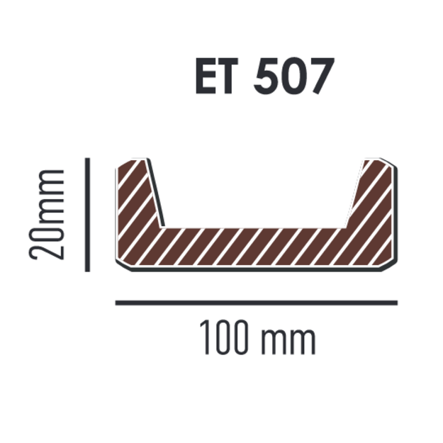 Panel Modern ET507 (2 m) classic dark 10х2