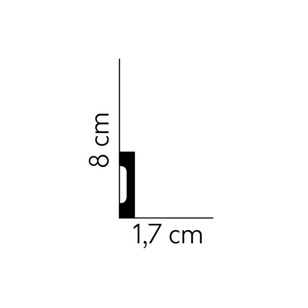 Grindjuostė MARDOM DECOR MD008 (2.00 m)