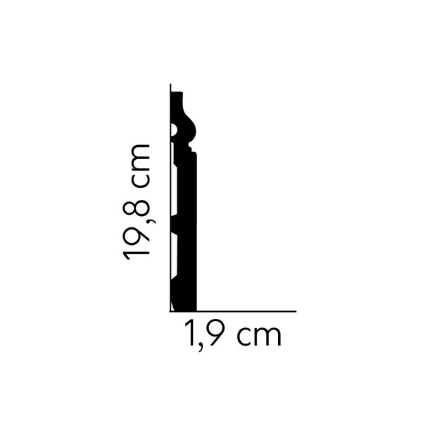 Grindjuostė MARDOM DECOR MD020 (2.00 m)