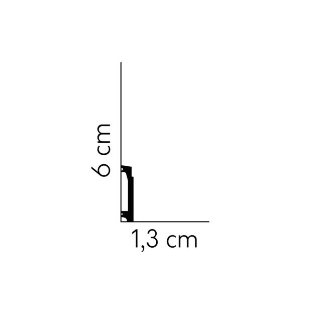 Grindjuostės Skirting MD027 (2.00 m)