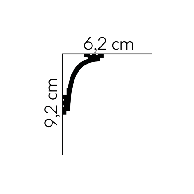 Lubinis dekoras Cornice MD111 (2.00 m)