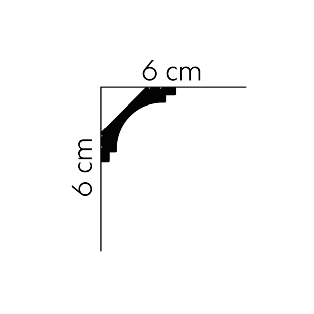 Lubinis dekoras Cornice MD145 (2.00 m)