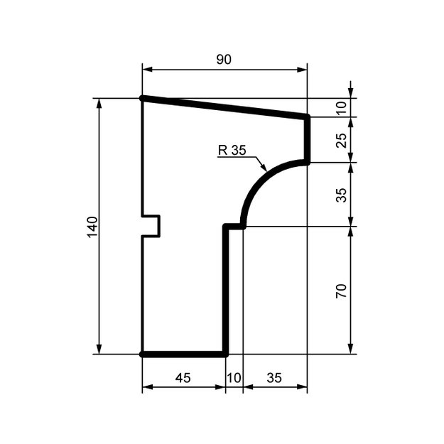 Palangė DC112 (2.00 m)