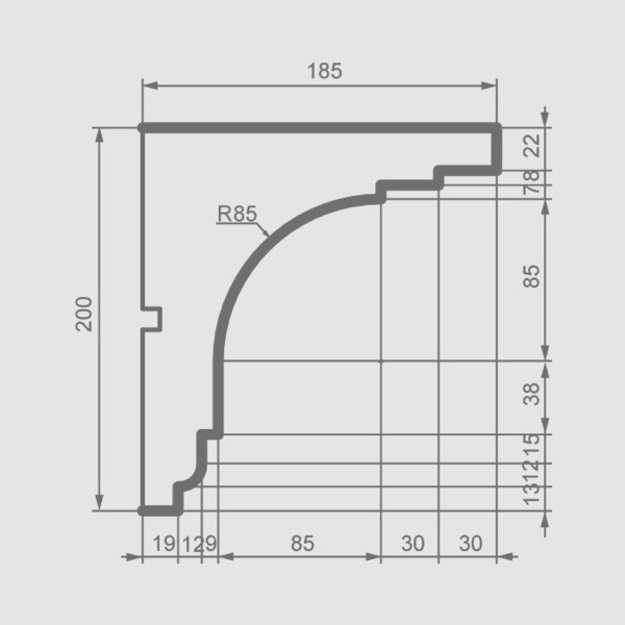 Cornice KC120 (2.00 m)