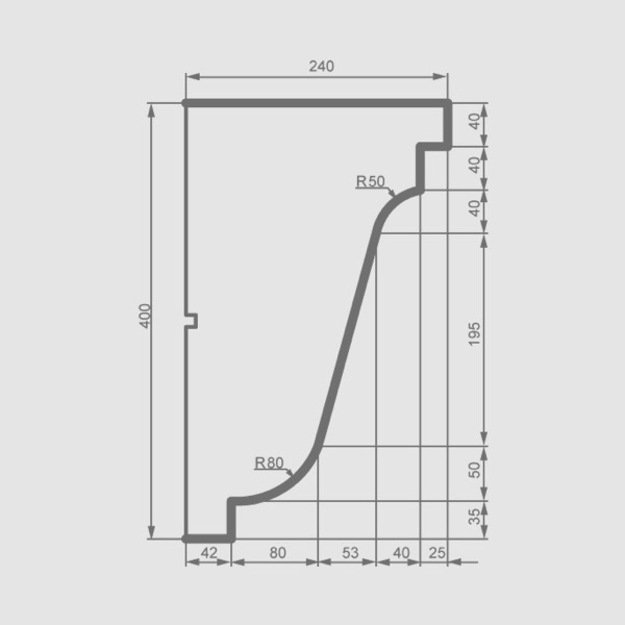 Cornice KC134 (2.00 m)