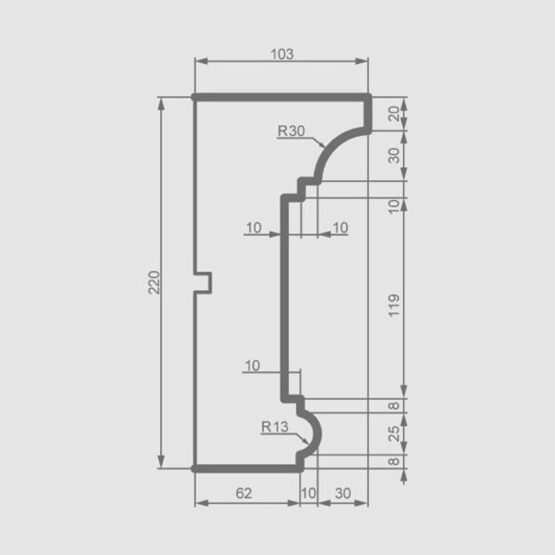Cornice KC141 (2.00 m)