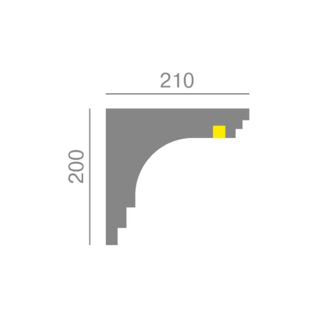 Karnizas KC302 LED (2.00 m)