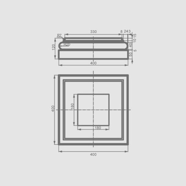 Bazė LC114-3 base Half