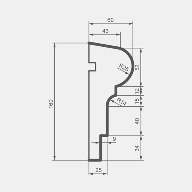 Molding MC130 (2.00 m)