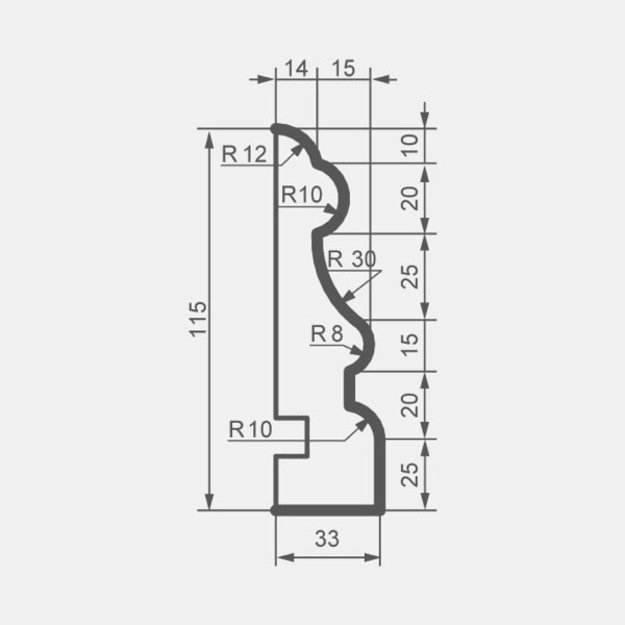 Molding MC154 (2.00 m)