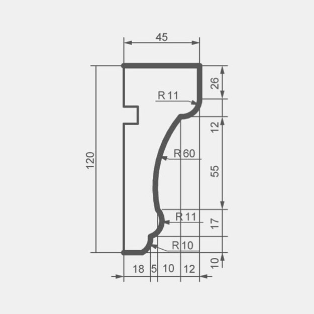 Molding MC156 (2.00 m)