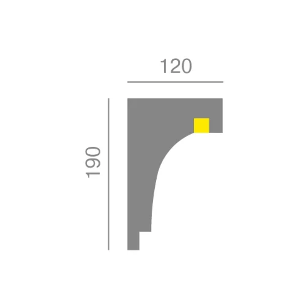 Karnizas KC301 LED (2.00 m)