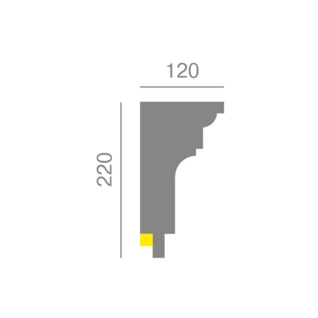 Karnizas KC304 LED (2.00 m)