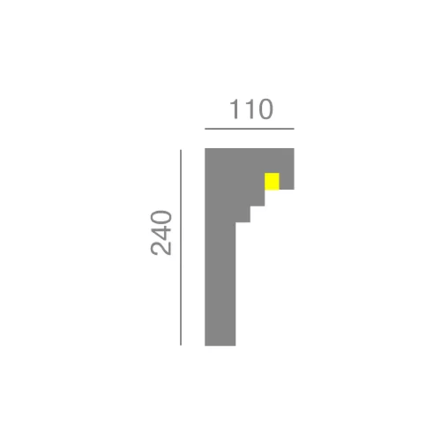 Karnizas KC306 LED (2.00 m)