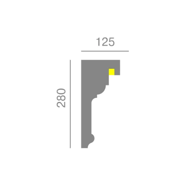 Karnizas KC308 LED (2.00 m)