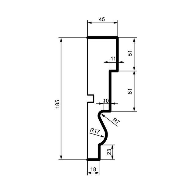 Sieninis dekoras Molding MC137 (2.00 m)